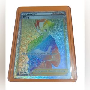 Choy Rainbow Trainer Supporter Pokémon Card In excellent condition.